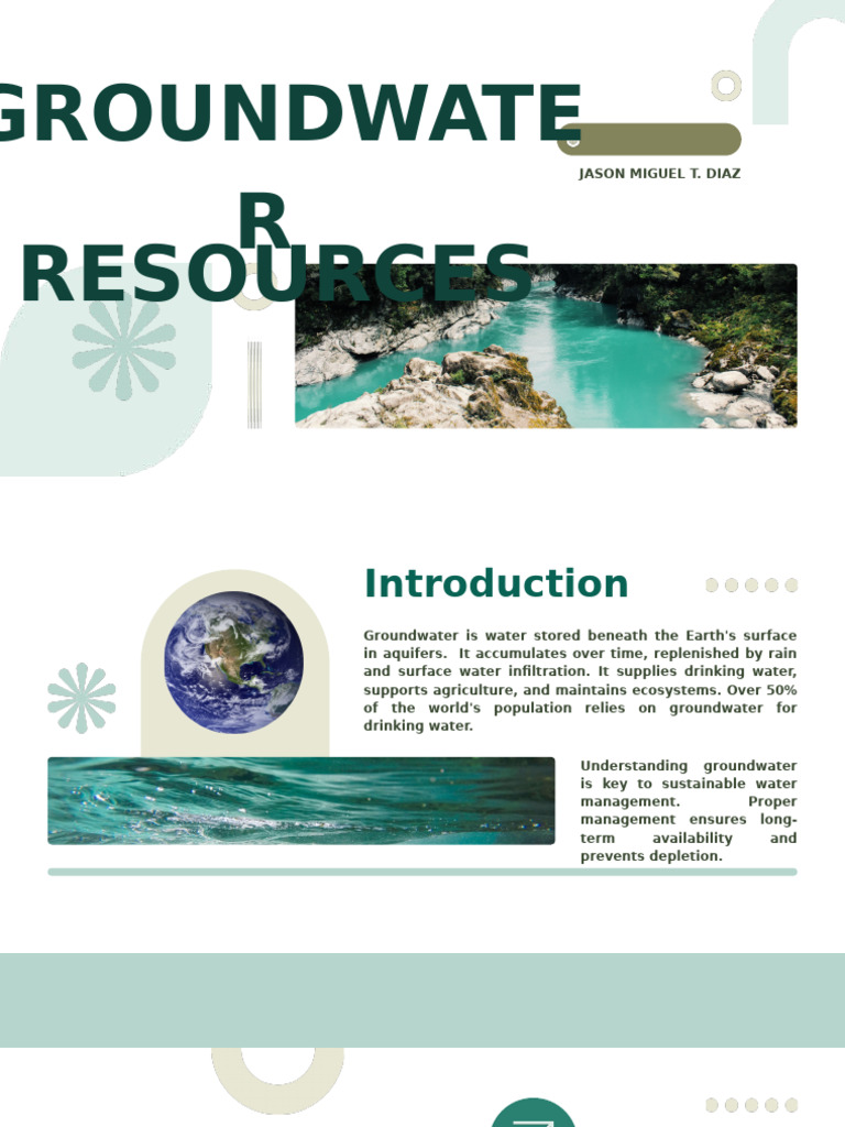 Groundwater Resources and Conservation | PDF | Groundwater | Water