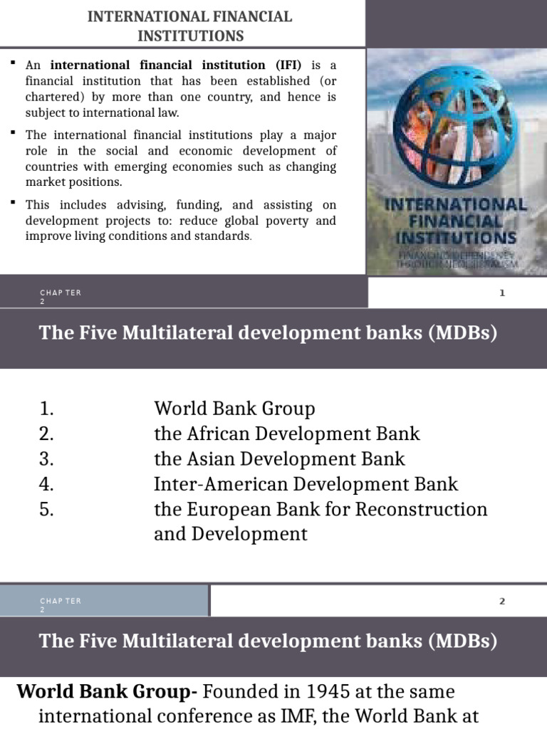 Role of International Financial Institutions | PDF | International ...