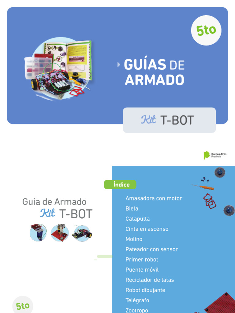 Guía de Armado del Kit T-BOT | PDF | Tornillo | Metalurgia