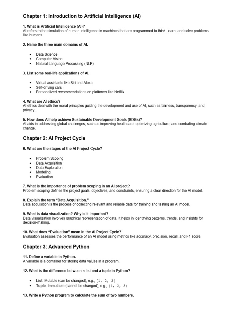 Introduction to AI and Python Basics | PDF | Sensitivity And ...