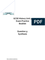 Unit 3 - Question 5 - Synthesis Booklet