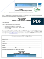 Invitation Information Ambassadeur DMP en Région CENTRE
