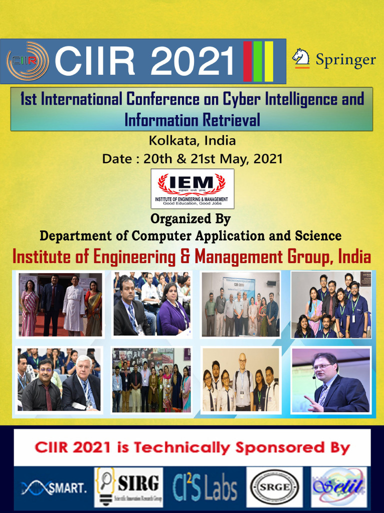 CIIR 2021 Conference Overview and Details | PDF | Machine Learning ...