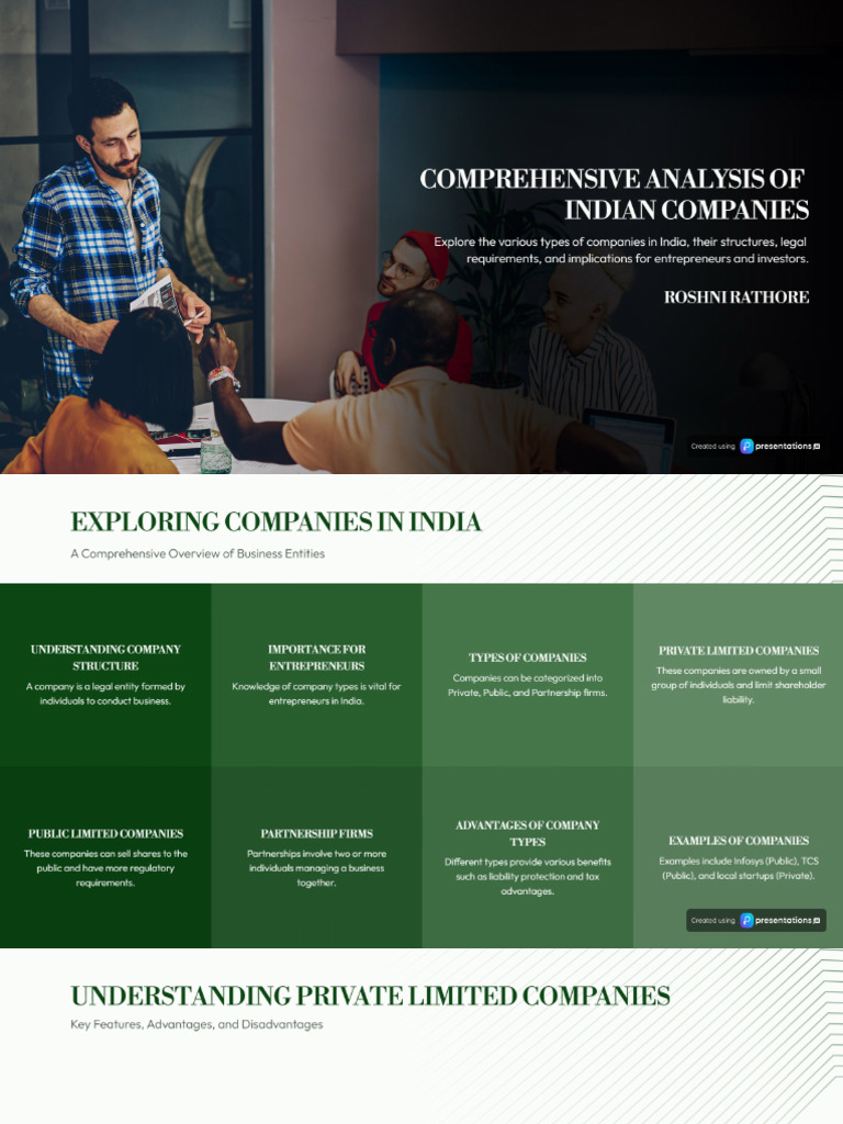 Types of companies in india comprehensive analysis pdf