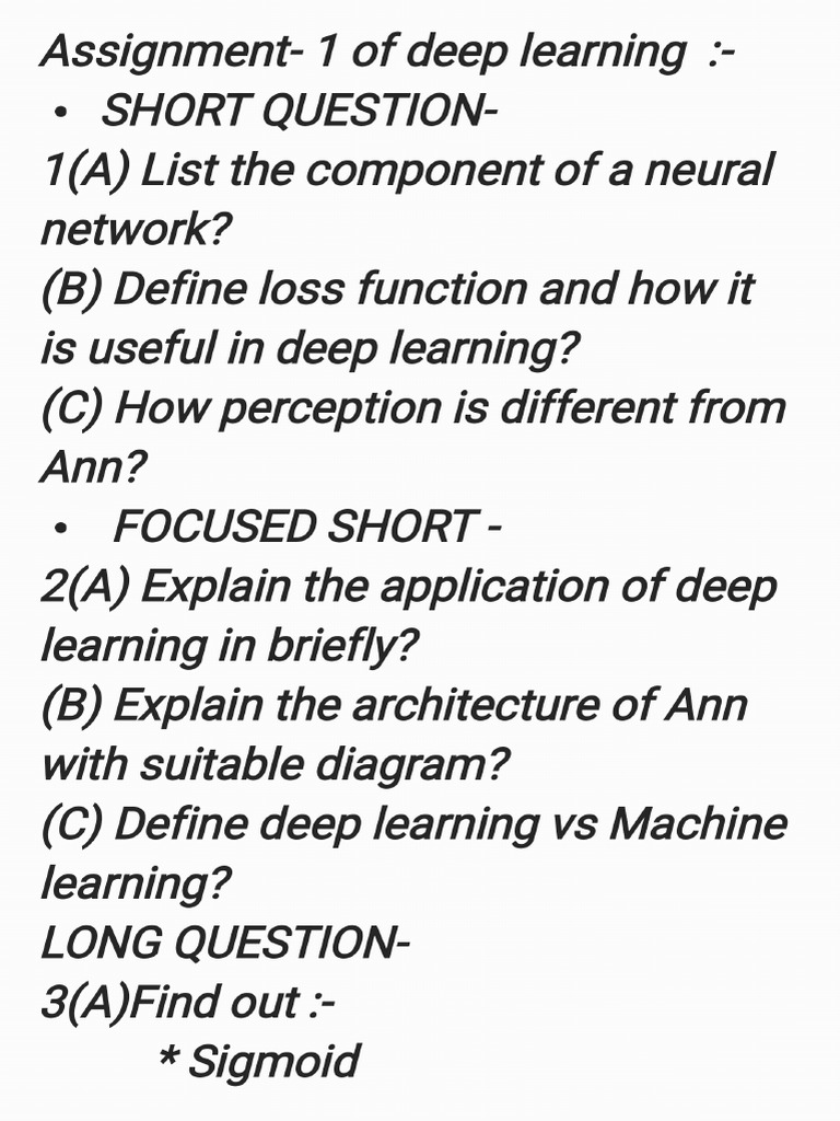 Notes - 250225 - 105914 - Deep Learning | PDF