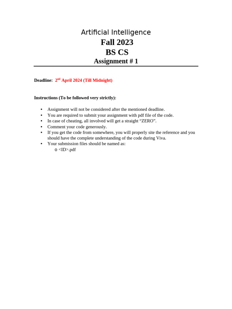 AI Assignment 1: Environment Types | PDF