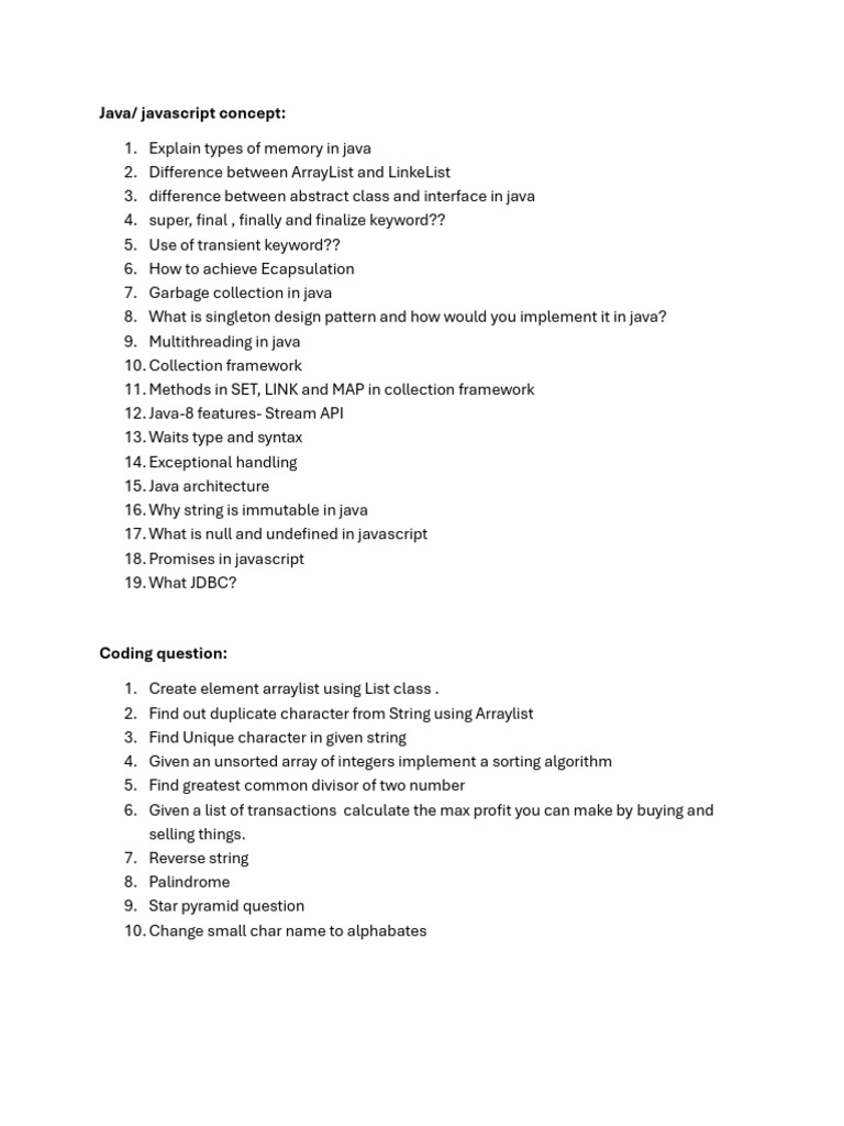 Tesing Hundered Interview Questions | PDF | String (Computer Science ...