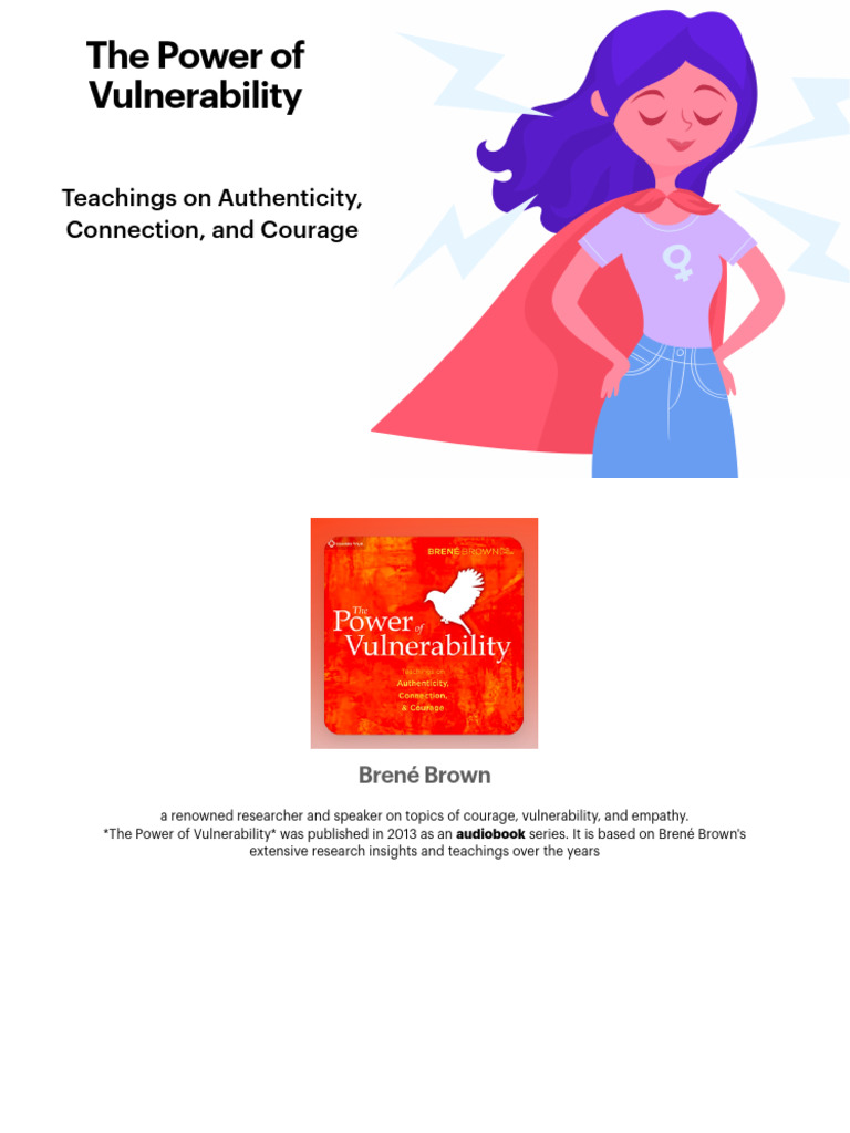 Brené Brown's Power of Vulnerability Insights PDF Shame Empathy