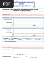 TTCL Fiber Service Application Form | PDF | Wi Fi | Internet Access