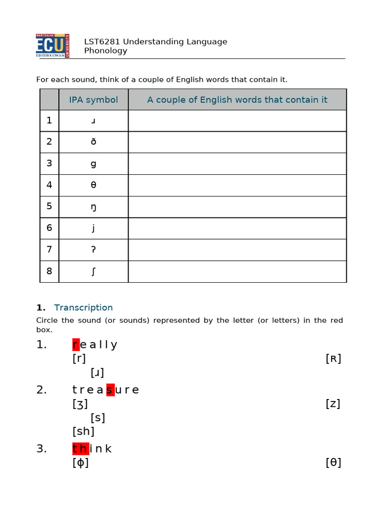 IPA Sound Practice Exercises | PDF