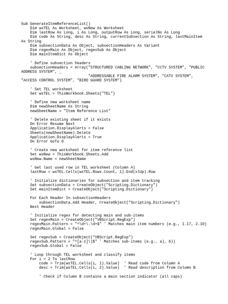 ItemReferenceList With Sub-Items WRONG | PDF | Regular Expression ...