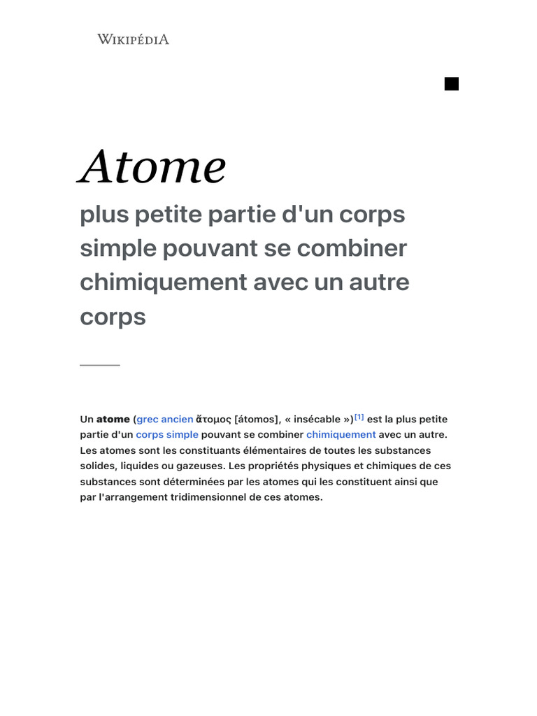 Comprendre la structure de l'atome | PDF | Atomes | Noyau atomique