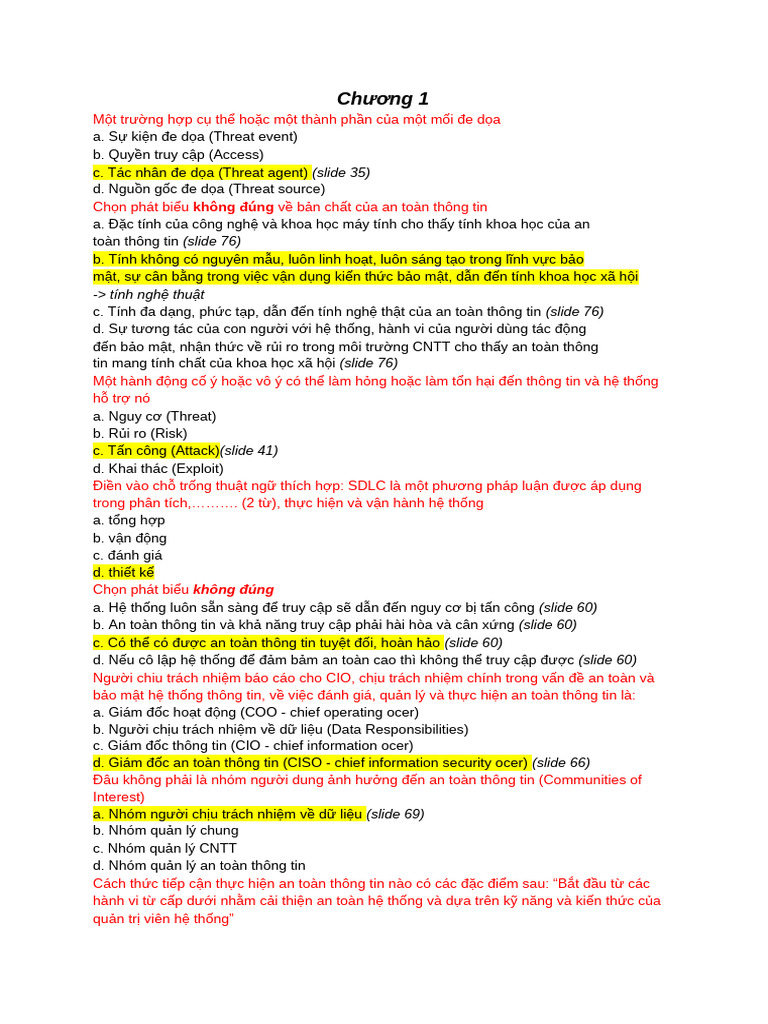 trắc nghiệm ATTTKT | PDF