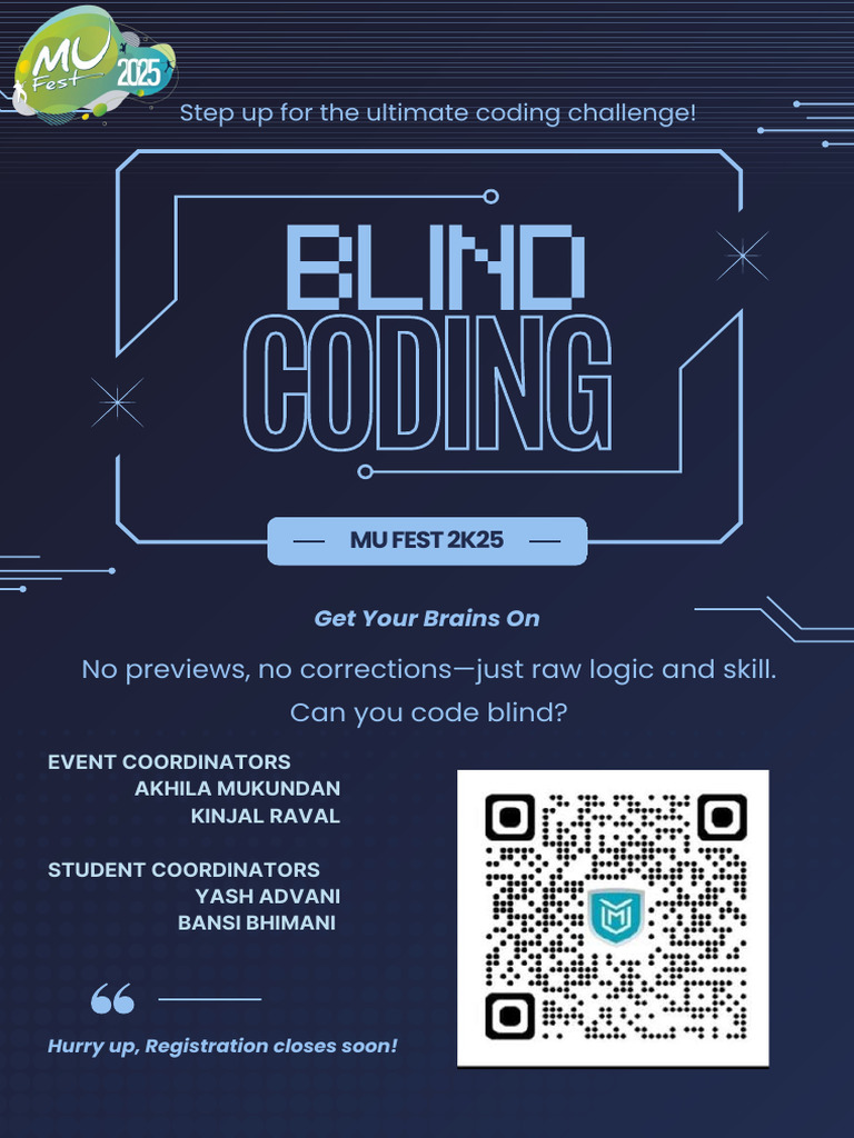 Blind Coding Challenge at MU FEST 2K25 | PDF