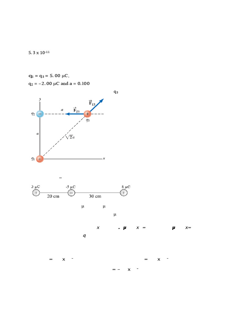 Electrostatics and Electricity Problems | PDF | Voltage | Force