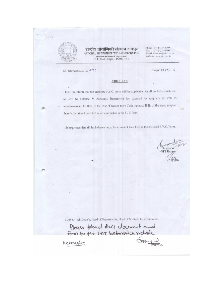 FVC Bill | PDF