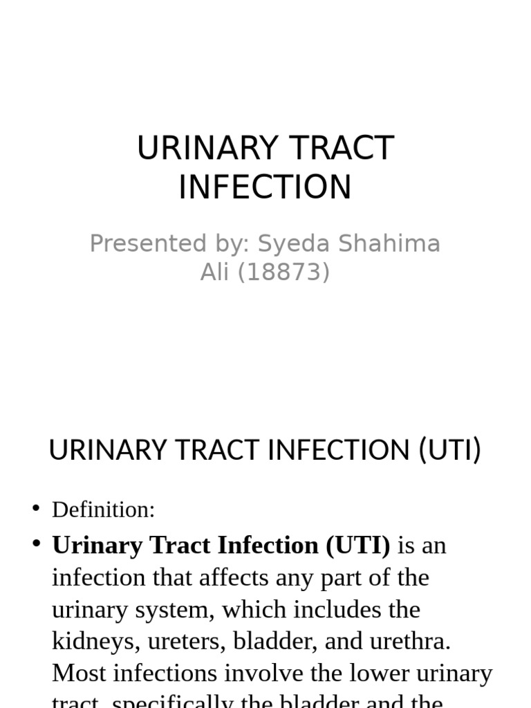Understanding Urinary Tract Infections | PDF | Urinary Tract Infection ...