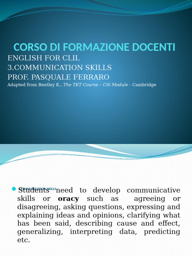 Enhancing Communication Skills in CLIL | PDF