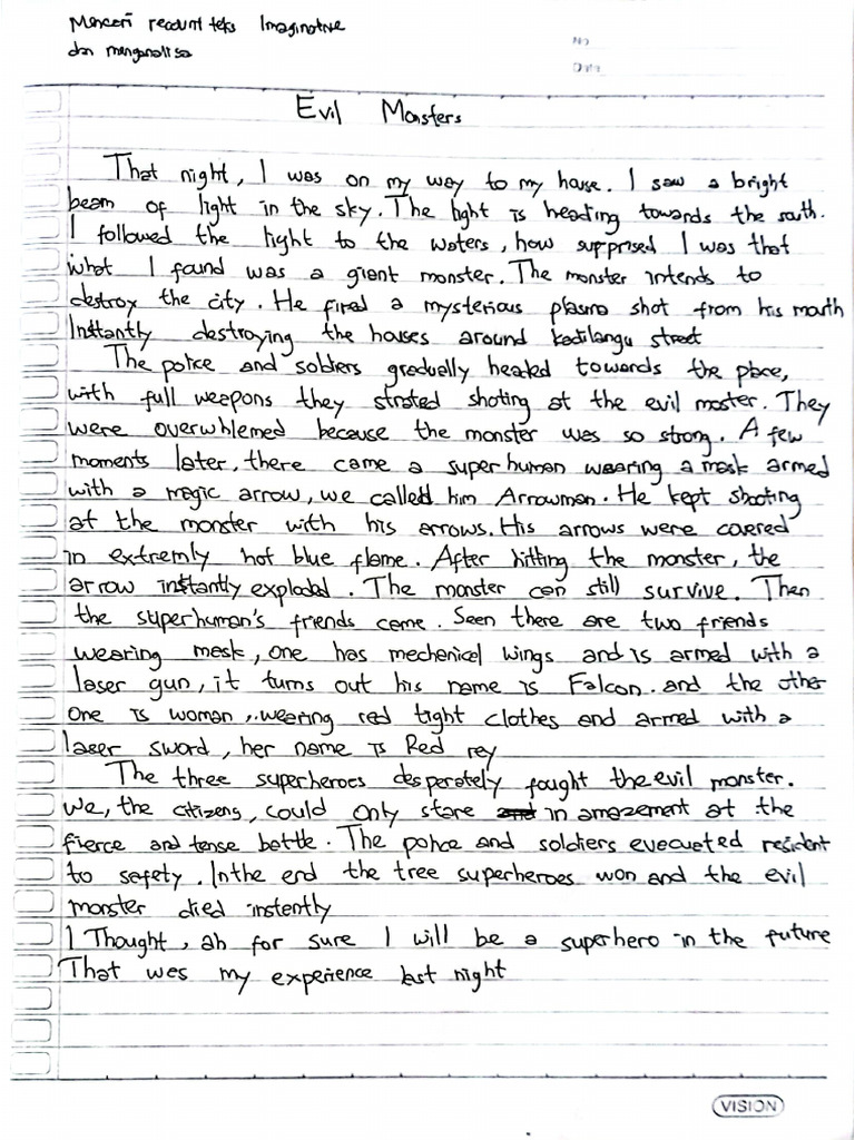 Imaginative Recount Teks | PDF