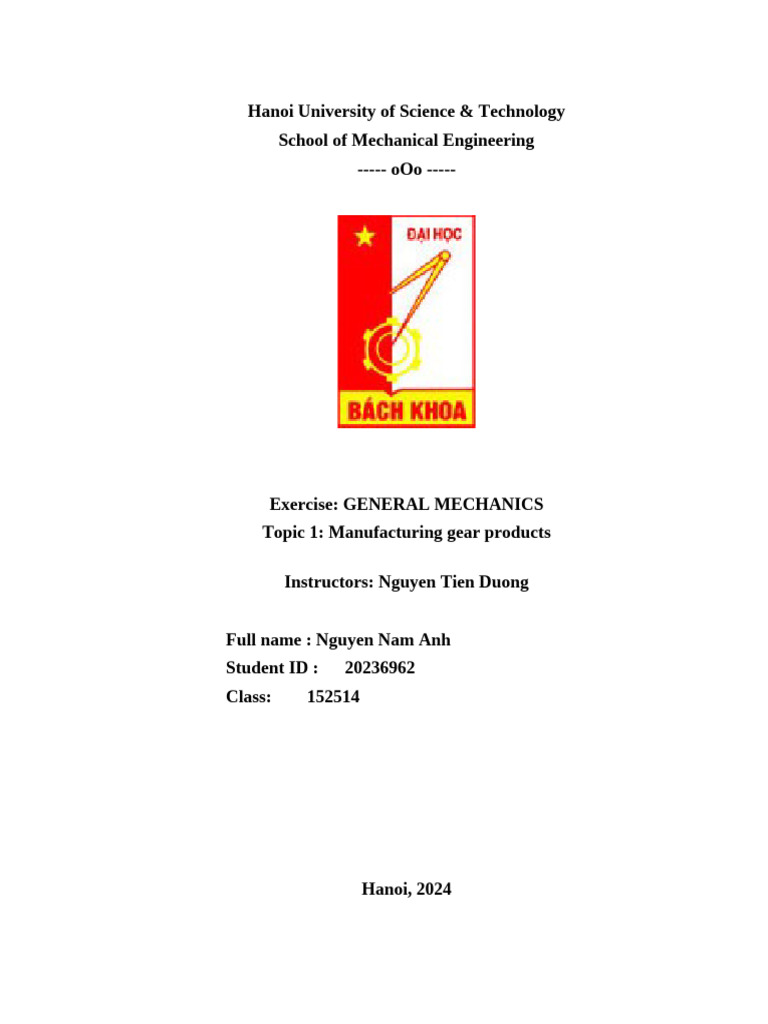 Gear Manufacturing Mechanics Guide | PDF