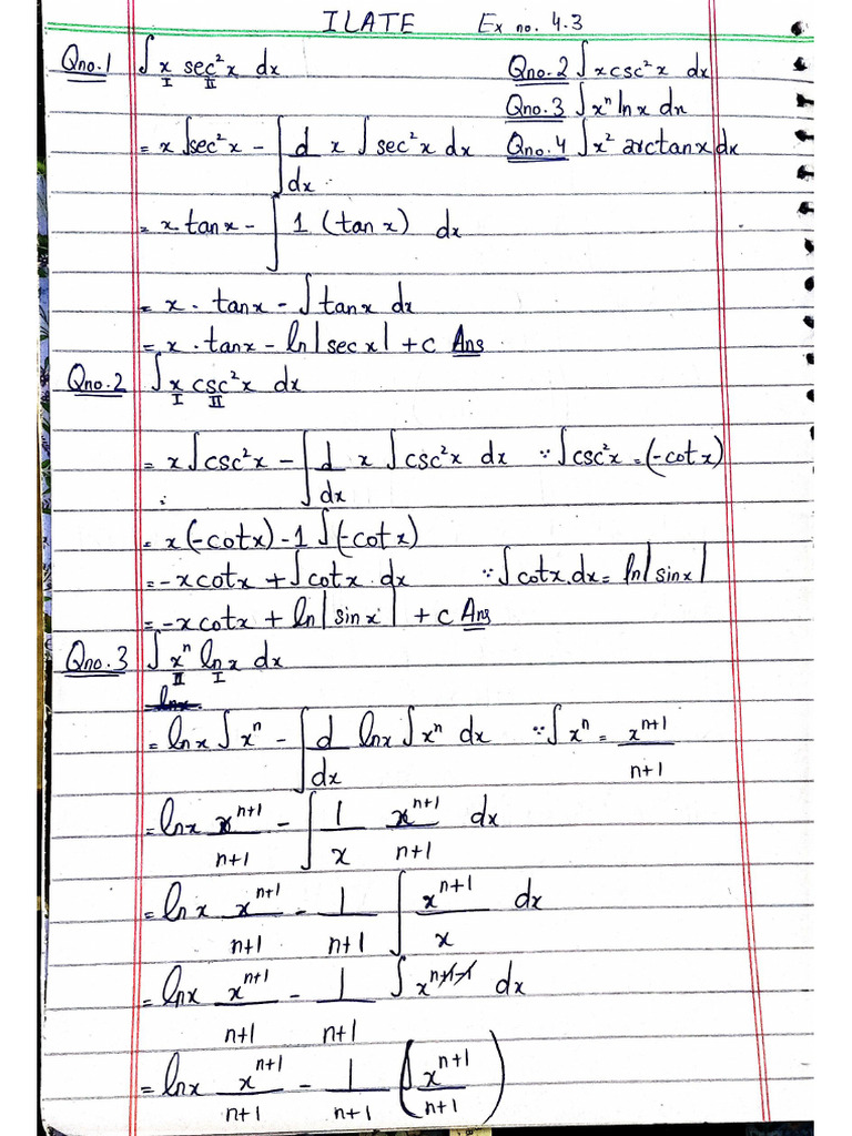Solution of Exercise No. 4.3 | PDF