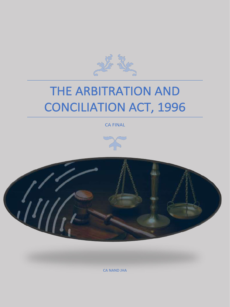 MCQs on Arbitration Act 1996 | PDF | Arbitration | Arbitral Tribunal