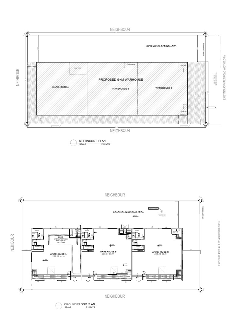 Warehouse Design and Layout Plan | PDF | Building Engineering | Civil ...