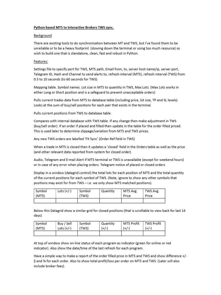 2021-08-17 - TWS Bridge Design Brief | PDF | Databases | Microsoft Excel