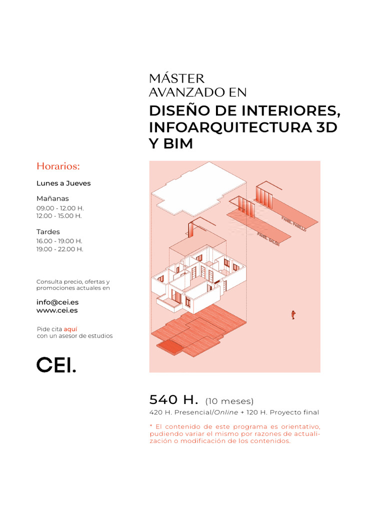 Máster en Infoarquitectura y BIM | PDF | Autodesk Revit | Diseño