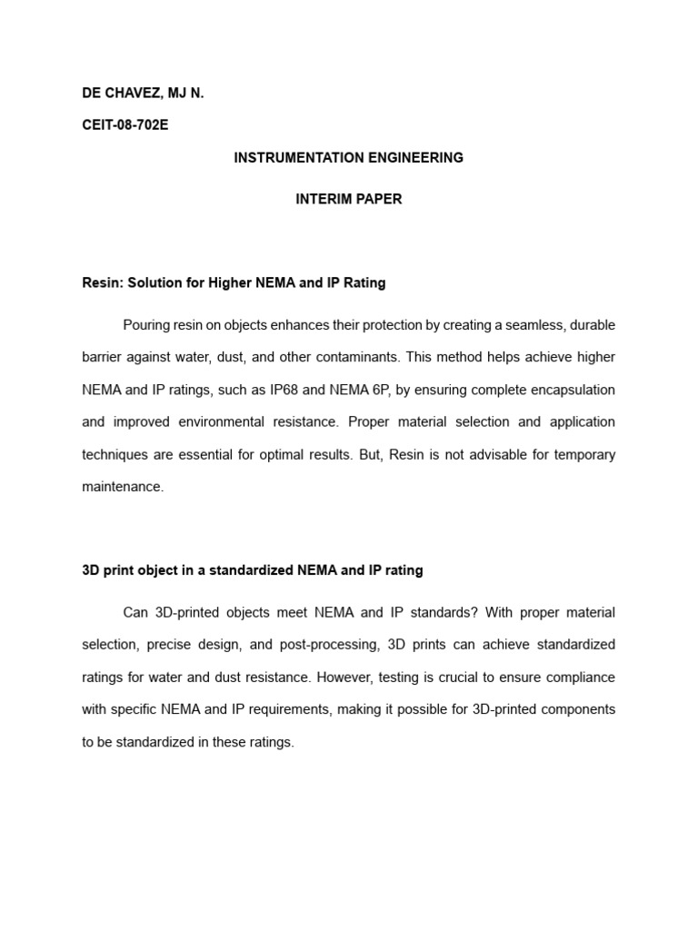 DE CHAVEZ, MJ (Interim Paper) | PDF