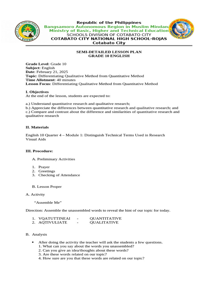 Comparing Research Methods in Education | PDF | Qualitative Research ...