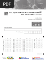 Gabarito Prova CAED 2025 - 9º Ano | PDF | Sistema de coordenada ...