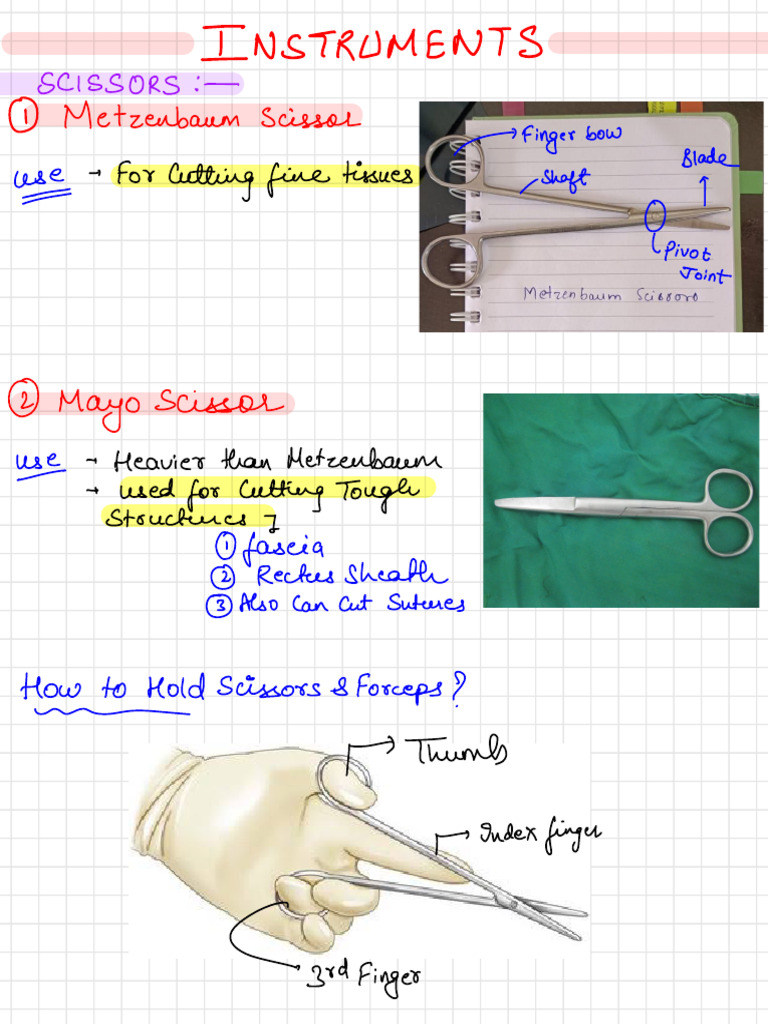 Surgical Instruments Overview Guide | PDF | Medical Specialties ...