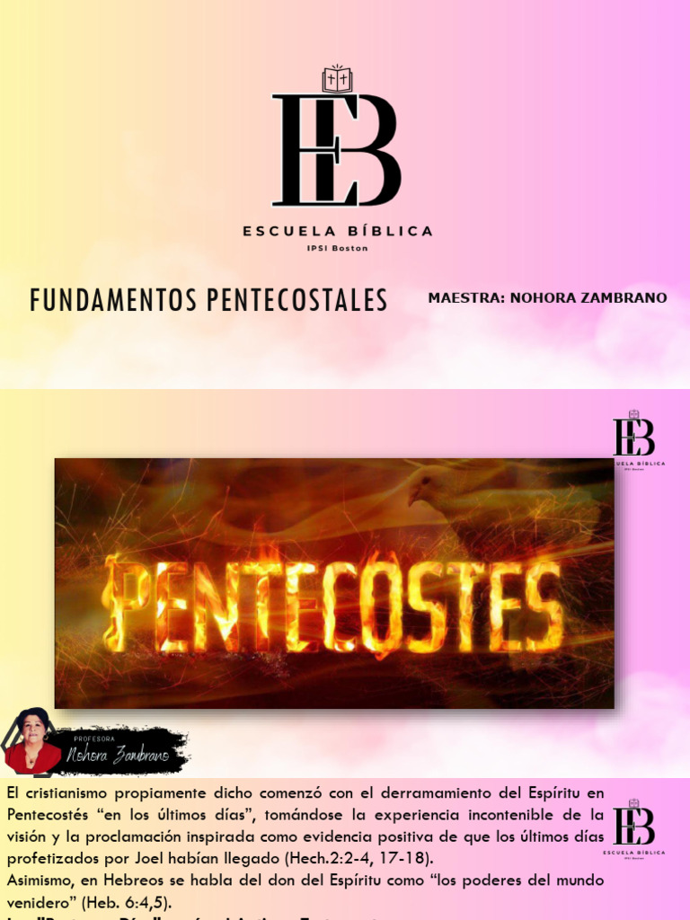 Fundamentos del Pentecostalismo y el Espíritu | PDF | Bautismo ...