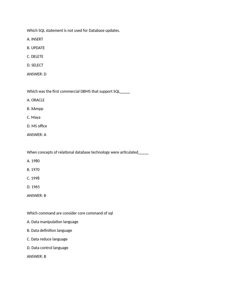 SQL Basics and Core Concepts | PDF | Databases | Relational Database