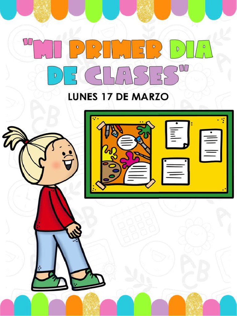 Mi Primer Día de Clases en el Aula | PDF | Salón de clases | Aprendizaje