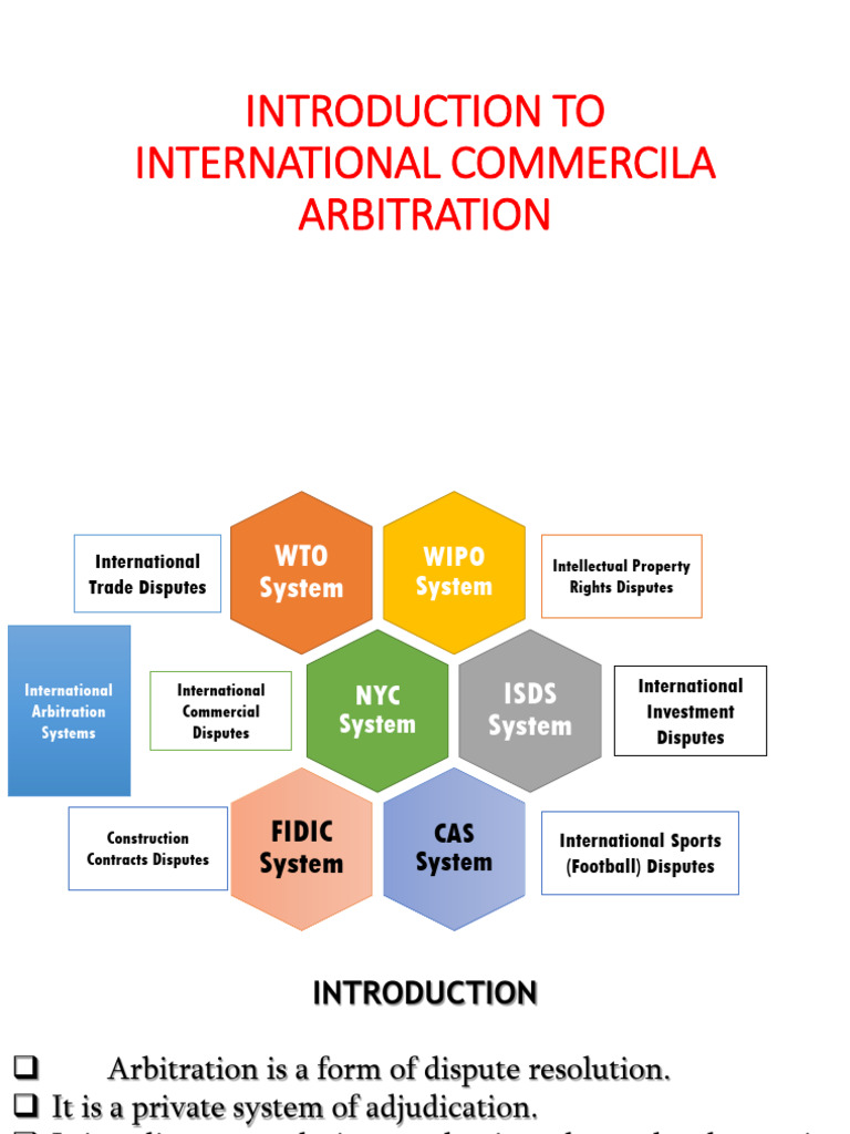 Overview of International Arbitration Systems | PDF | Arbitration ...