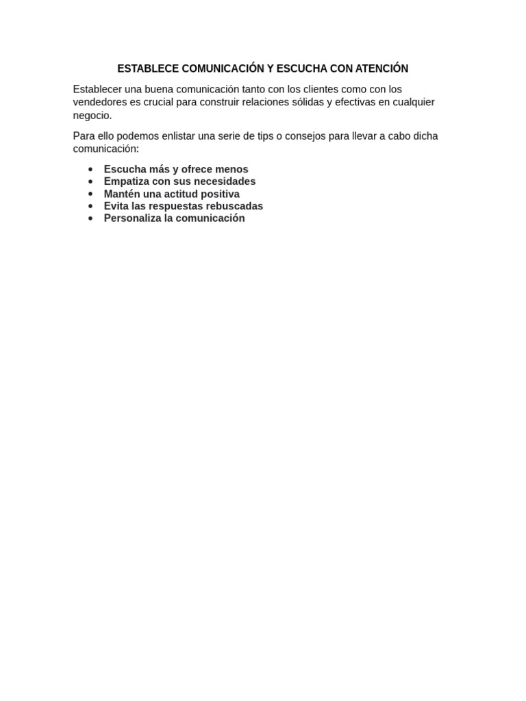 Claves para una Comunicación Efectiva | PDF