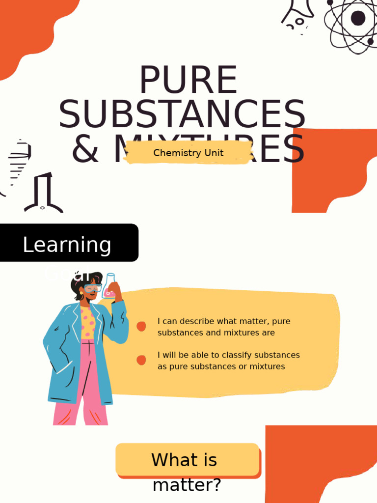 Understanding Pure Substances & Mixtures | PDF | Mixture | Chemical ...