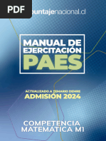 Manual de Ejercicios Paes Matematica M1 | PDF | Matemáticas ...
