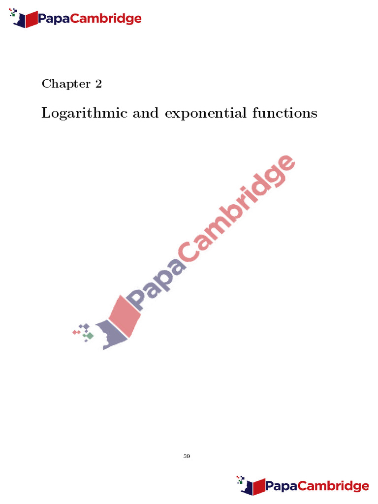 Logarithmic and Exponential Functions | PDF