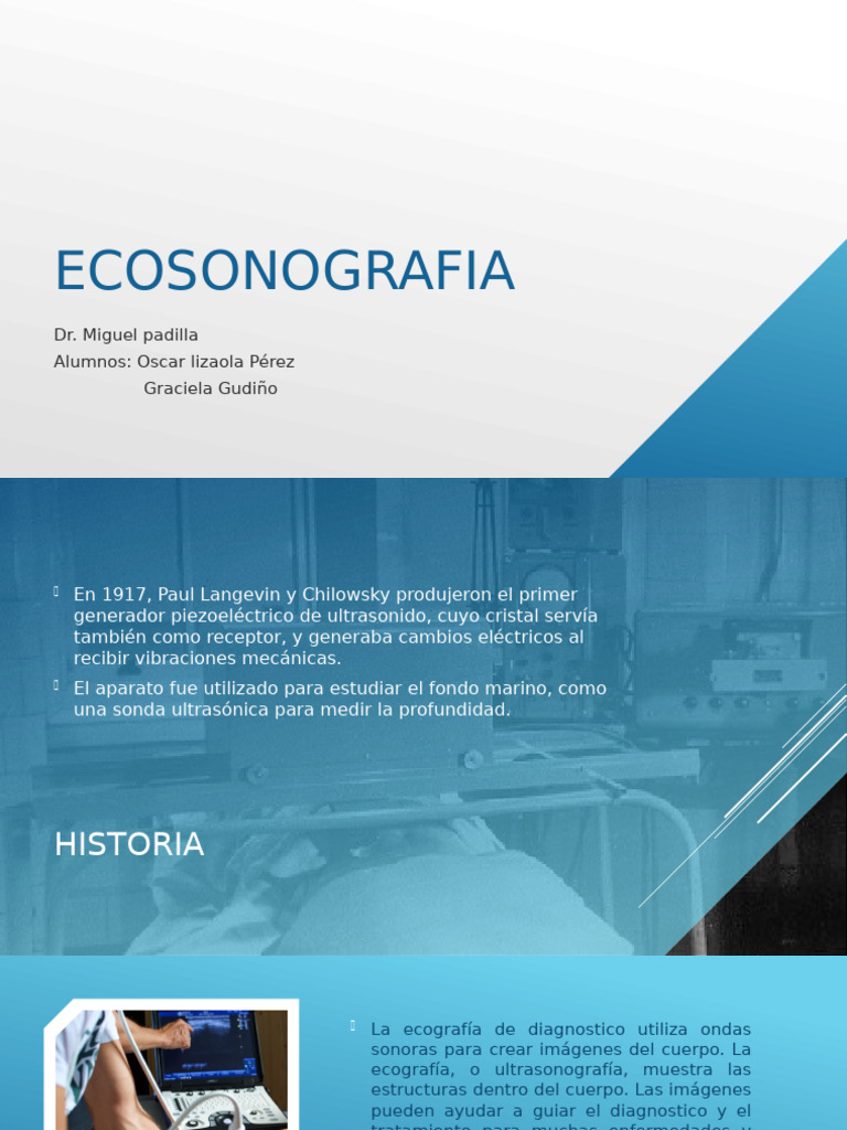 Ecosonografia 1 | PDF | Ultrasonido médico | Ultrasonido