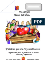 Palabras para la Reconciliacion. Reflexiones en Valores - Colegio Tirso de Molina