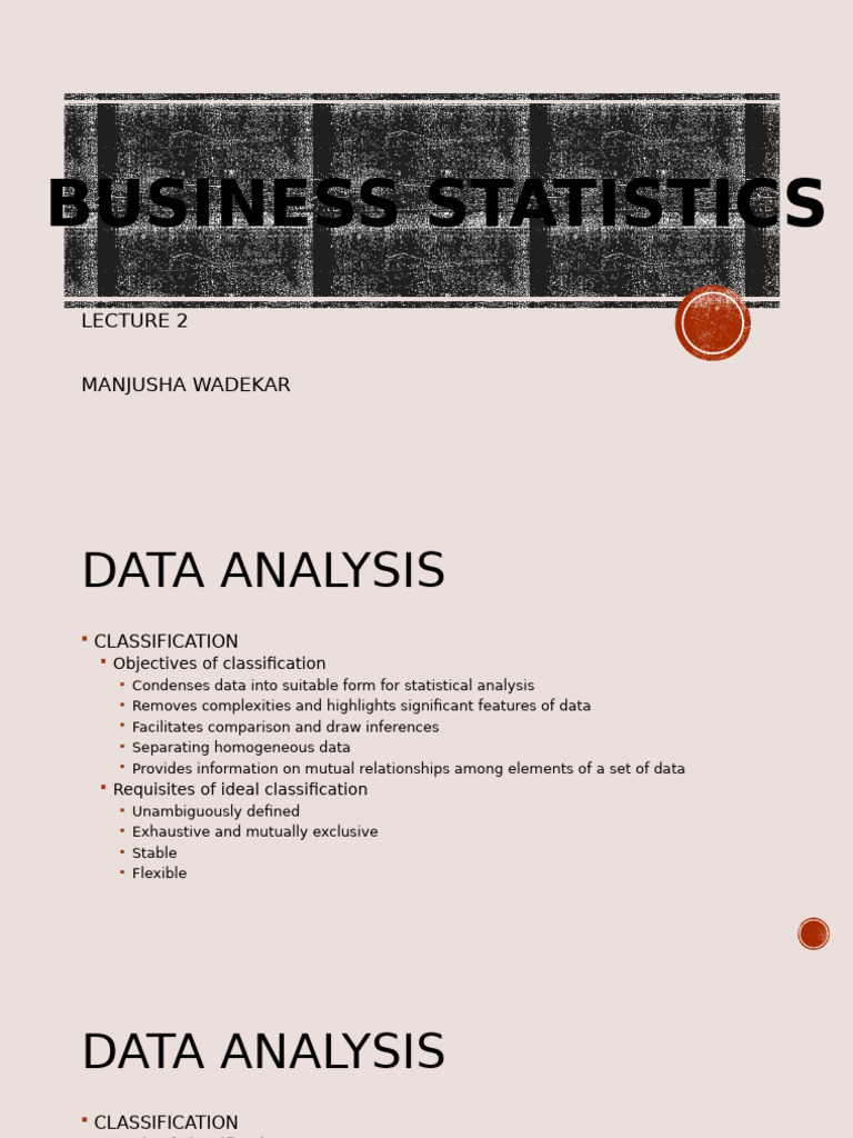 Business Statistics - 02 | PDF