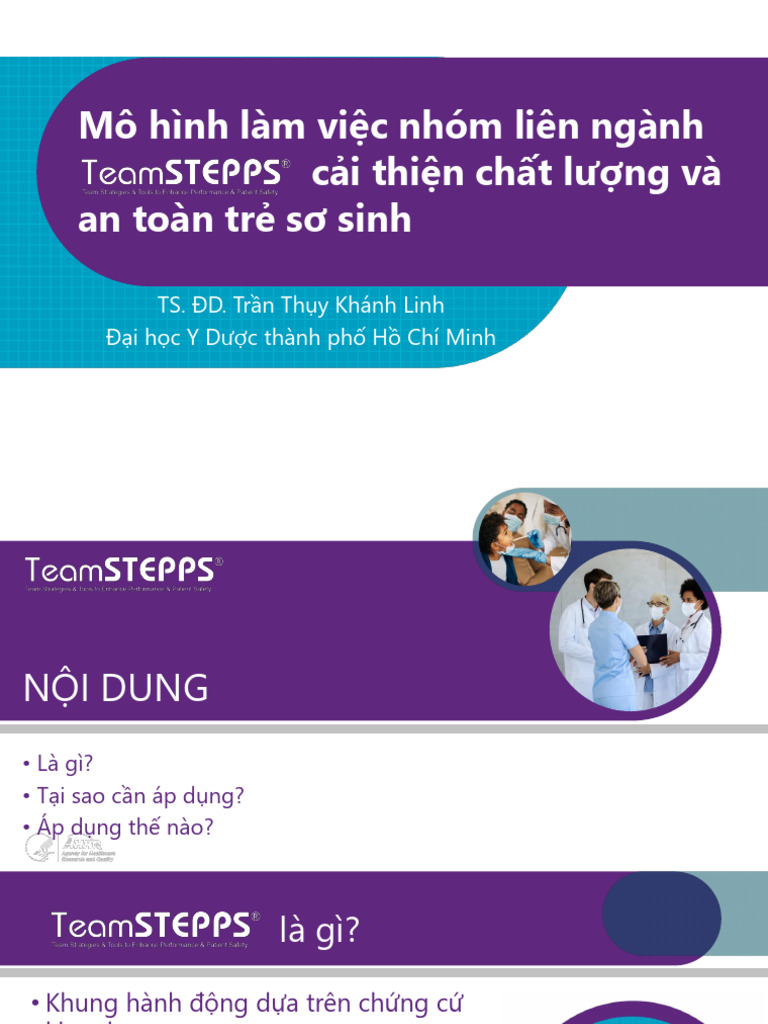 Mô hình teamstepps cải thiện chất lượng và an toàn trẻ sơ sinh | PDF