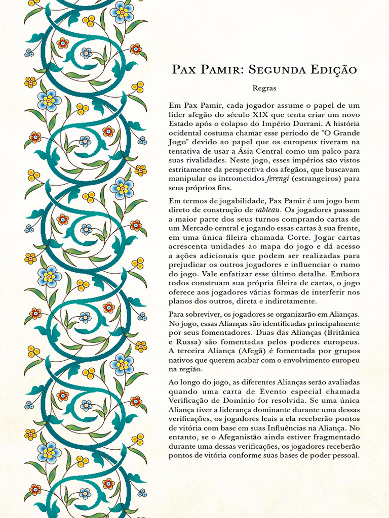 pax_pamir_second_ed_manual_de_regras_em_pt_br_179833 | PDF | Europa ...