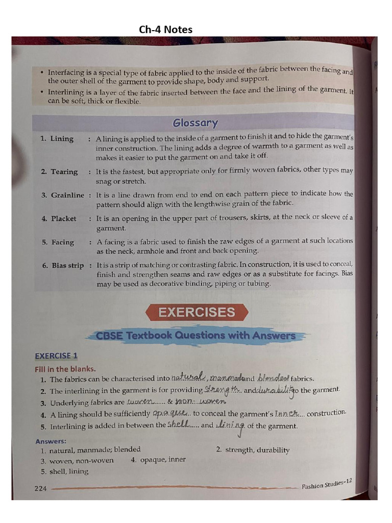 Chapter 4 Study Notes Summary | PDF