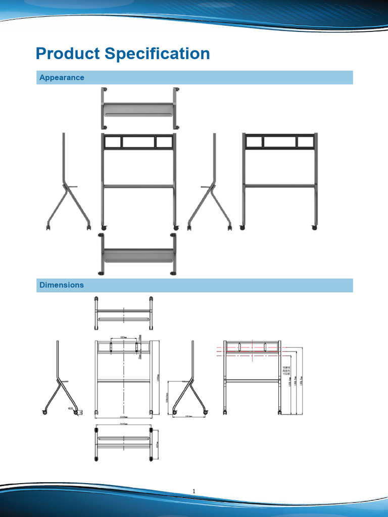 Product Specifications for Wall Mount Bracket | PDF