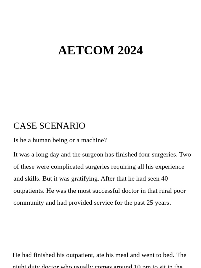 Aetcom 2024 | PDF