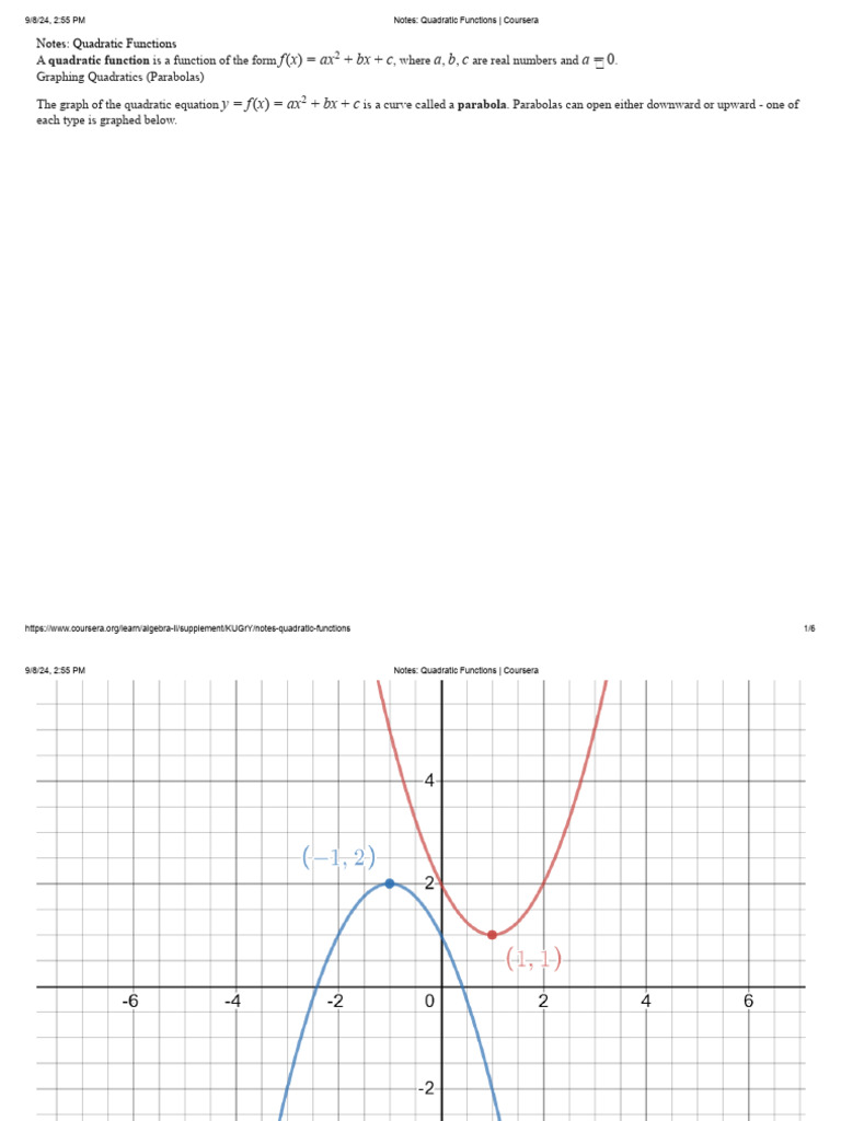 Understanding Quadratic Functions | PDF | Quadratic Equation | Abstract ...